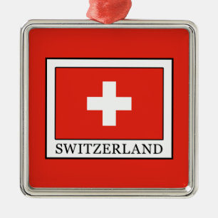 Switzerland Metal Ornament