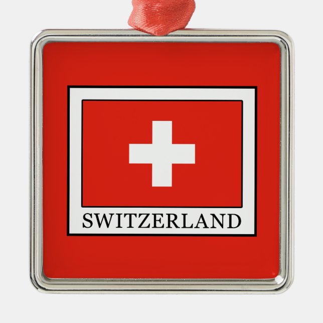Switzerland Metal Ornament (Front)