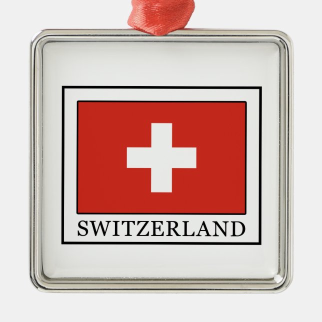 Switzerland Metal Ornament (Front)