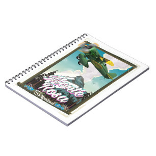 Switzerland Monta Rosa Travel poster Notebook