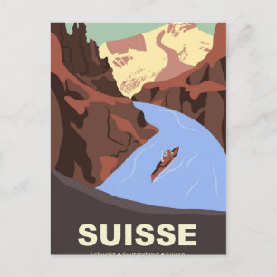 Switzerland Mountains Postcard