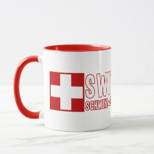 SWITZERLAND mugs – choose style & colour