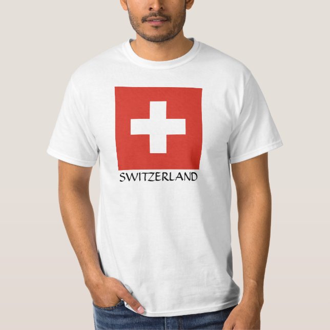 Switzerland National Flag T-Shirt (Front)