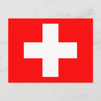 Switzerland National World Flag Postcard