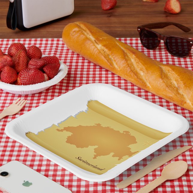 Switzerland On A Parchment Paper Plate (Creator Uploaded)