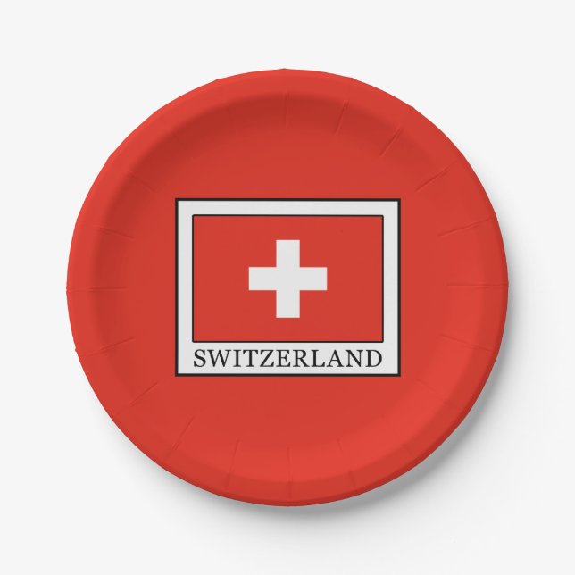 Switzerland Paper Plate (Front)
