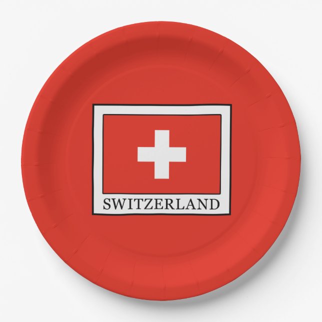 Switzerland Paper Plate (Front)