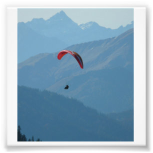Switzerland Paraglider Photo Print