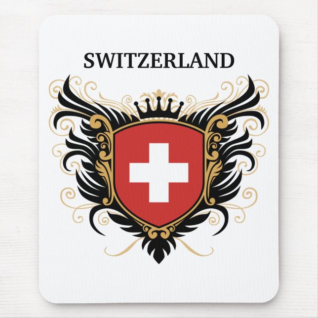 Switzerland [personalise] mouse pad (Front)