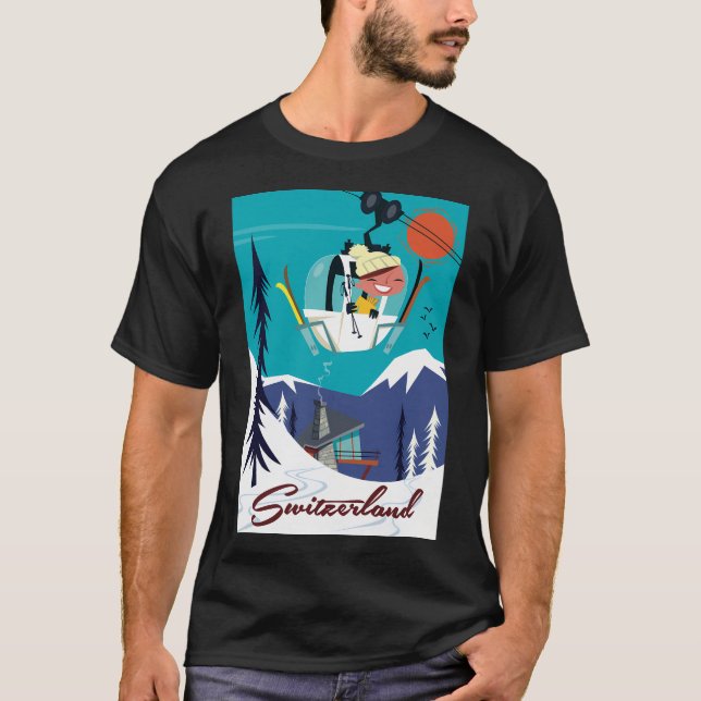 Switzerland Poster T-Shirt (Front)