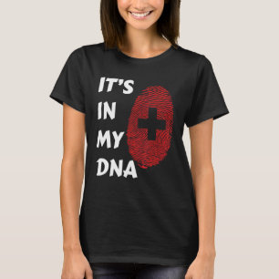 Switzerland Proud Swiss Flag State Flag DNA Flag C T-Shirt