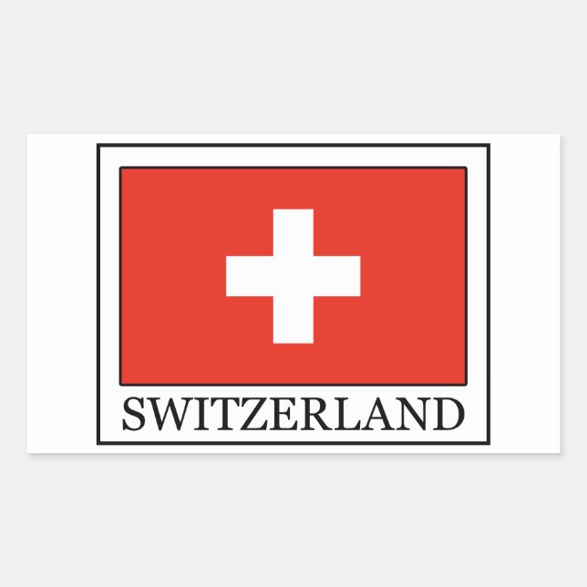 Switzerland Rectangular Sticker (Front)