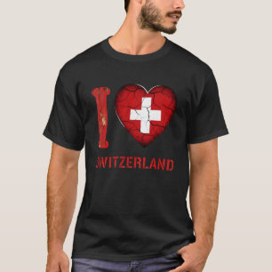Switzerland Roots Swiss Flag T-Shirt