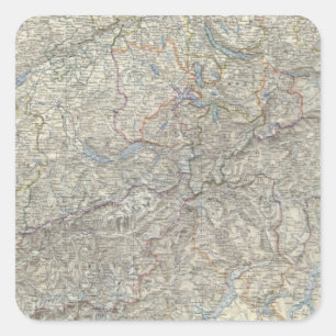 Switzerland, Savoy, Piedmont Square Sticker