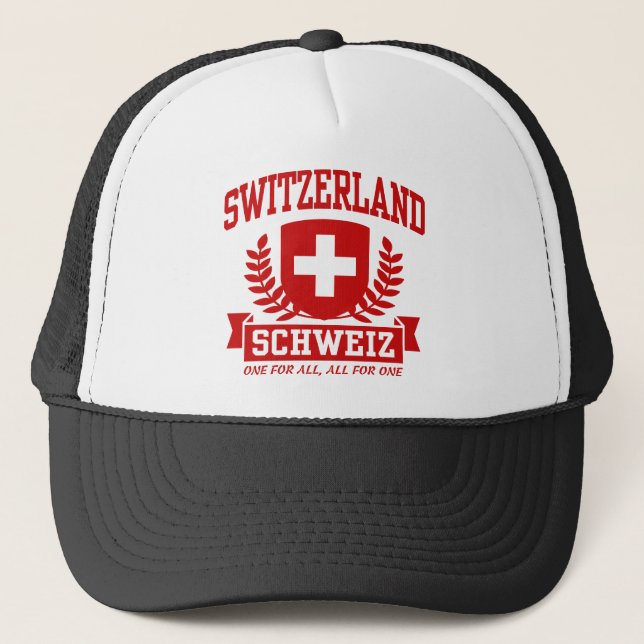 Switzerland Schweiz Trucker Hat (Front)