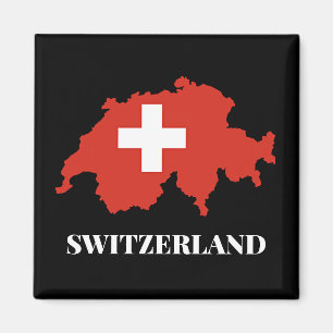 Switzerland silhouette magnet