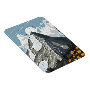 Switzerland Snow Capped Mountain Magnet