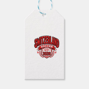 Switzerland Soccer 2026 Soccer Bold Country Typogr Gift Tags
