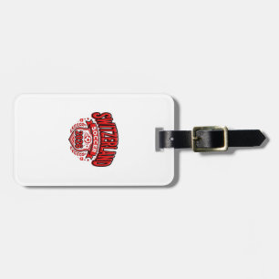 Switzerland Soccer 2026 Soccer Bold Country Typogr Luggage Tag