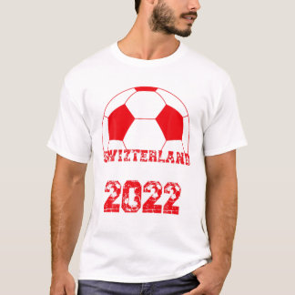 Switzerland Soccer Ball Flag 2022 - Swiss Football T-Shirt
