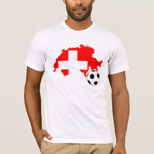 Switzerland Soccer Jersey Swiss Flag T-Shirt