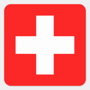 Switzerland Square Sticker