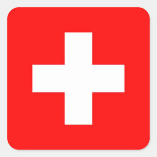 SWITZERLAND SQUARE STICKER