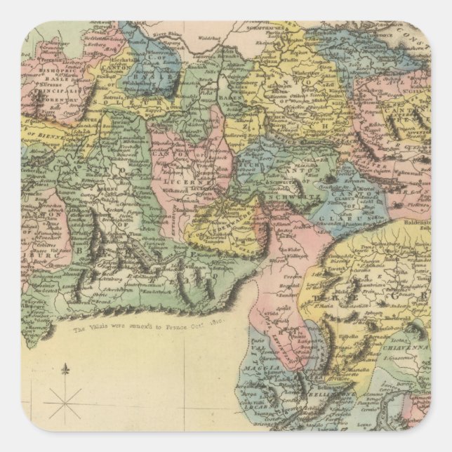 Switzerland Square Sticker (Front)