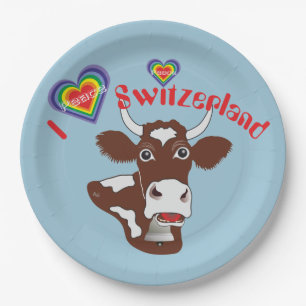 Switzerland - Suisse - Svizzera - Svizra - Switzer Paper Plate