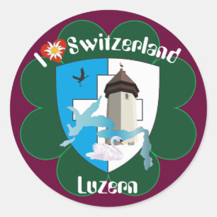 Switzerland Suisse Svizzera Svizra Switzerland Classic Round Sticker