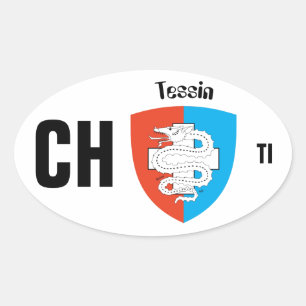 Switzerland Suisse Svizzera Svizra Switzerland Oval Sticker