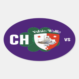 Switzerland Suisse Svizzera Svizra Switzerland Oval Sticker