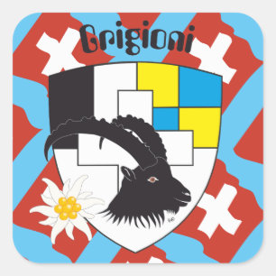 Switzerland Suisse Svizzera Svizra Switzerland Square Sticker