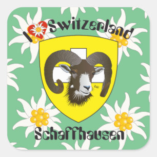 Switzerland Suisse Svizzera Svizra Switzerland Square Sticker