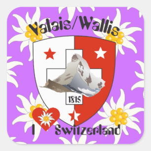 Switzerland Suisse Svizzera Svizra Switzerland Square Sticker