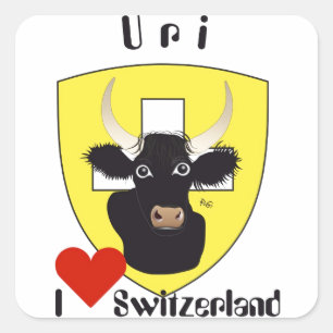 Switzerland Suisse Svizzera Svizra Switzerland Square Sticker