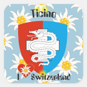 Switzerland Suisse Svizzera Svizra Switzerland Square Sticker