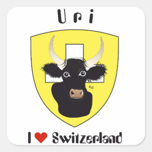 Switzerland Suisse Svizzera Svizra Switzerland Square Sticker