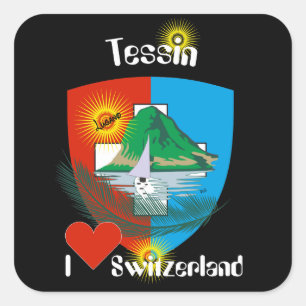Switzerland Suisse Svizzera Svizra Switzerland Square Sticker
