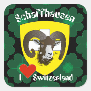 Switzerland Suisse Svizzera Svizra Switzerland Square Sticker