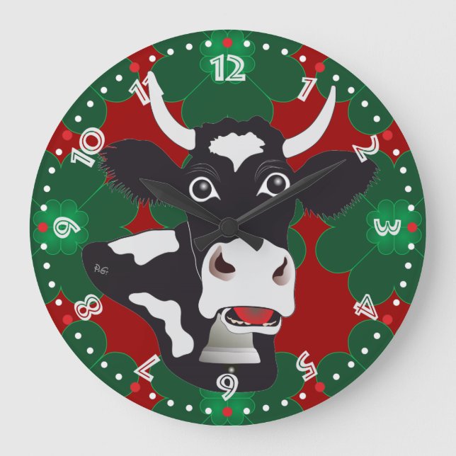 Switzerland Suisse Svizzera Svizzi Switzerland clo Large Clock (Front)