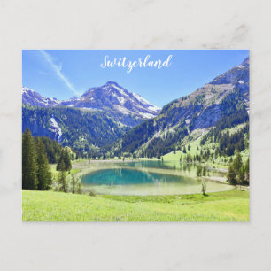 Switzerland Swiss Alps Travel Photo Postcard