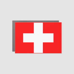 Switzerland (Swiss) Flag Car Magnet