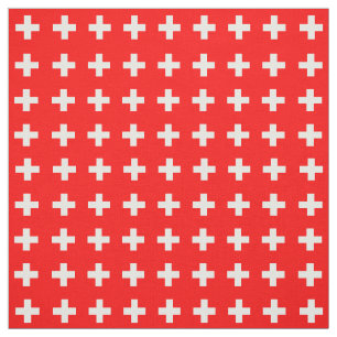 Switzerland & Swiss Flag fashion, travel/sport Fabric