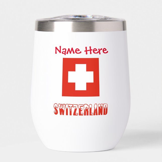 Switzerland Swiss Flag Red Personalisation (Creator Uploaded)