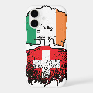 Switzerland Swiss Irish Ireland Tree Roots Flag
