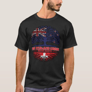 Switzerland Swiss New Zealander New Zealand Tree T-Shirt