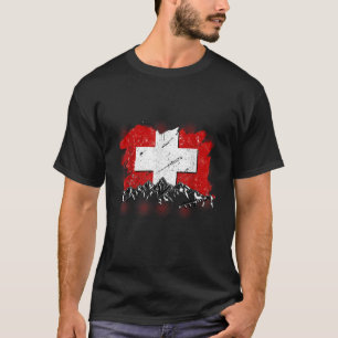 Switzerland Switzerland Swiss Flag for Women and C T-Shirt