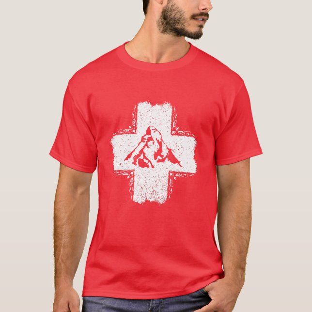 Switzerland T-Shirt - Swiss Flag T-Shirt (Front)
