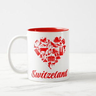 Switzerland Two-Tone Coffee Mug